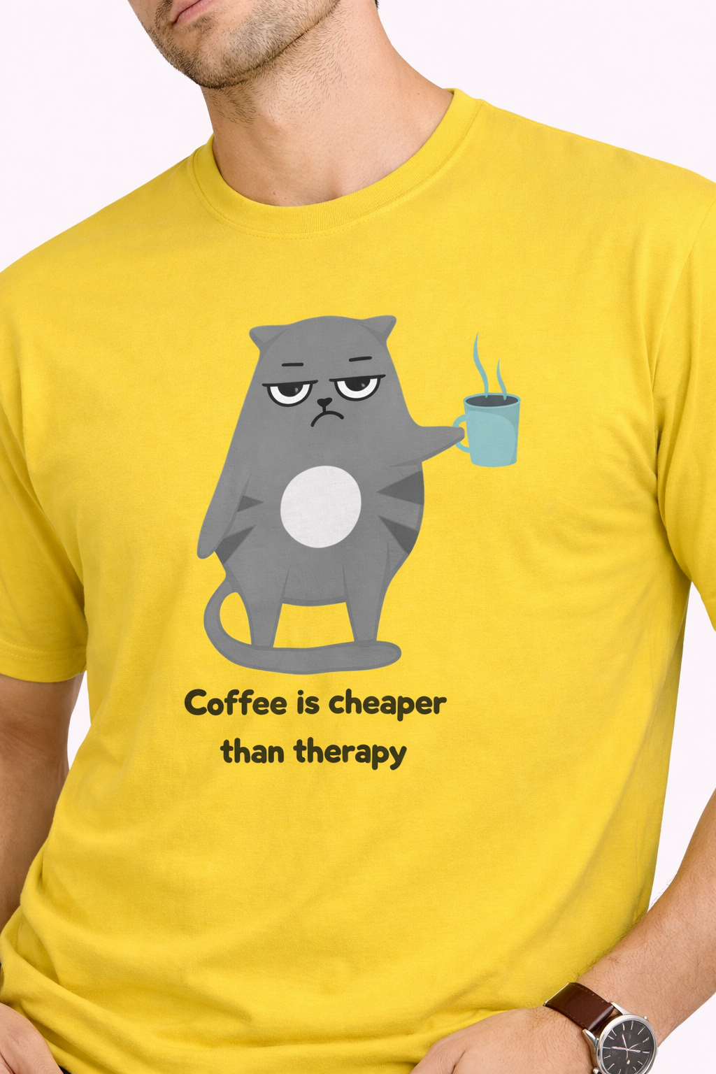 Coffee Cat Unisex T-Shirt