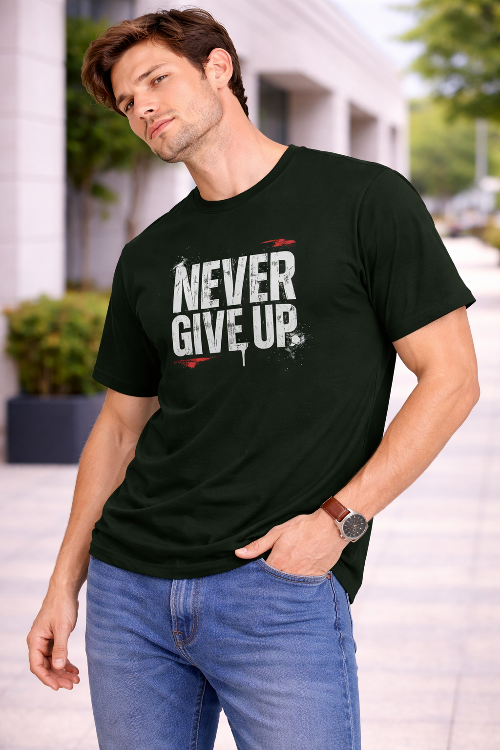 Never Give Up Unisex T-Shirt